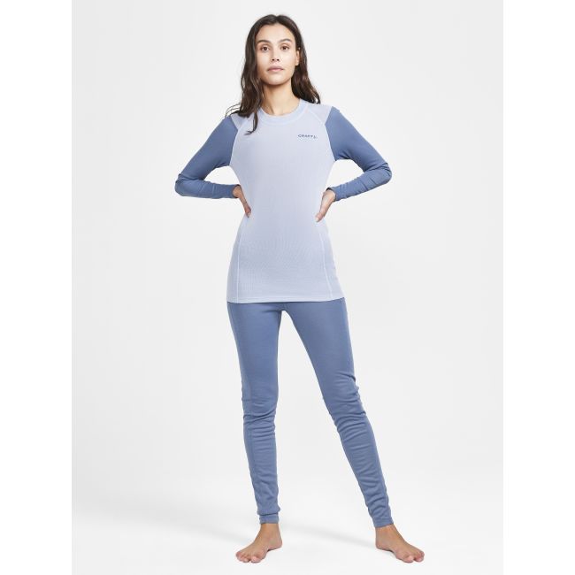 Craft Core Warm Baselayer LS Tee W – Bluză strat de bază caldă - Albastru