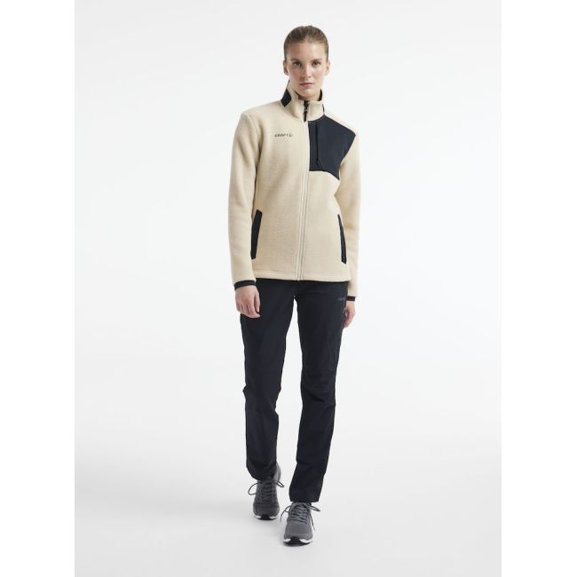 Craft ADV Explore Pile Fleece Jacket W – Geacă fleece pufos - Maro