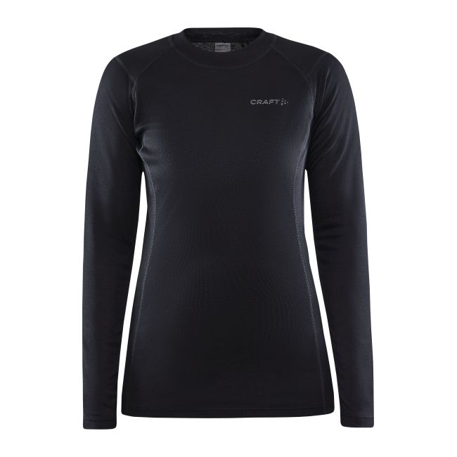 Craft Core Warm Baselayer LS Tee W – Bluză strat de bază caldă - Negru