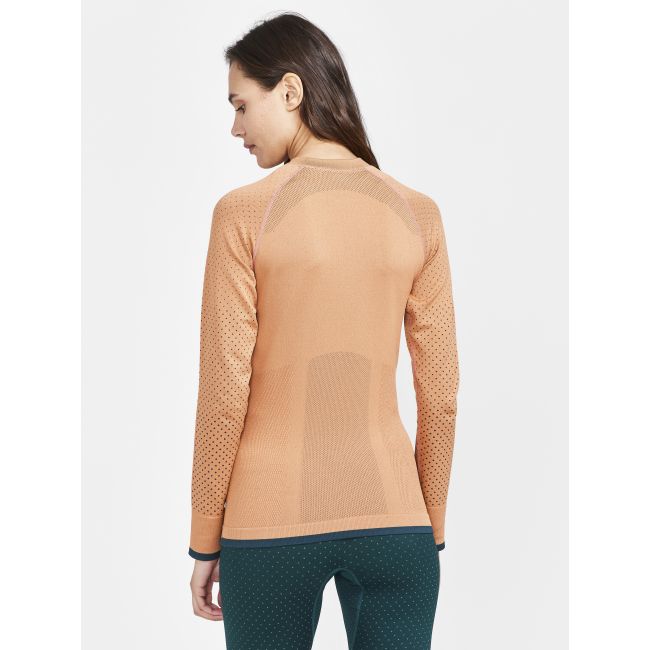Craft ADV Warm Intensity LS W – Bluză strat de bază caldă - Portocaliu