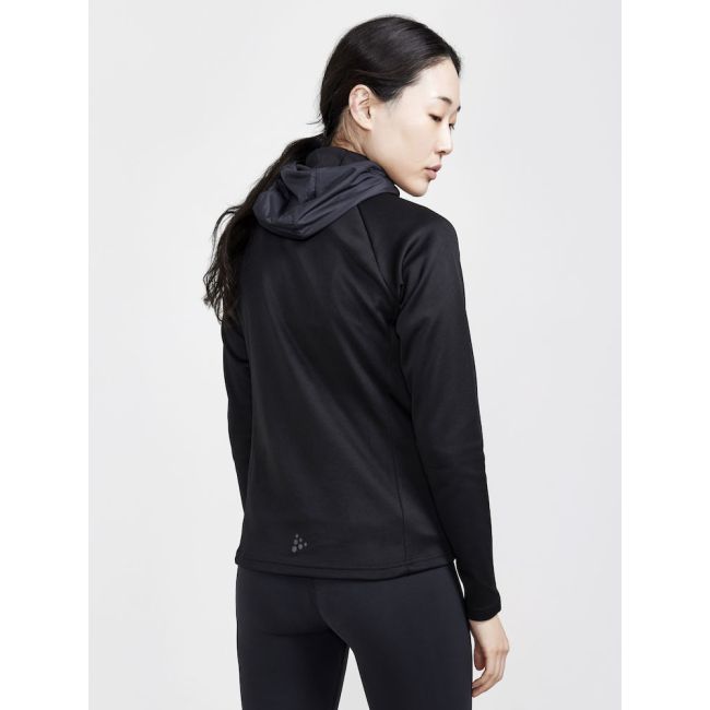 Craft ADV Essence Jersey Hood Jacket W – Hanorac sport cu fermoar - Negru