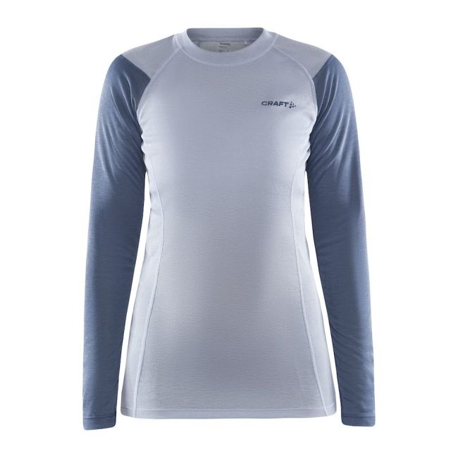 Craft Core Warm Baselayer LS Tee W – Bluză strat de bază caldă - Albastru