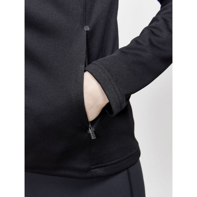 Craft ADV Essence Jersey Hood Jacket W – Hanorac sport cu fermoar - Negru