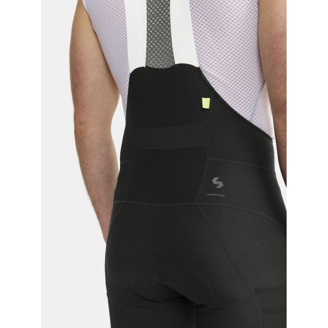 Craft PRO Gravel Bib Shorts – Pantaloni scurți de ciclism gravel cu bretele, pro - Negru