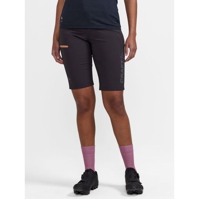 Craft PRO Gravel Shorts W – Pantaloni scurți de ciclism gravel mulați - Gri