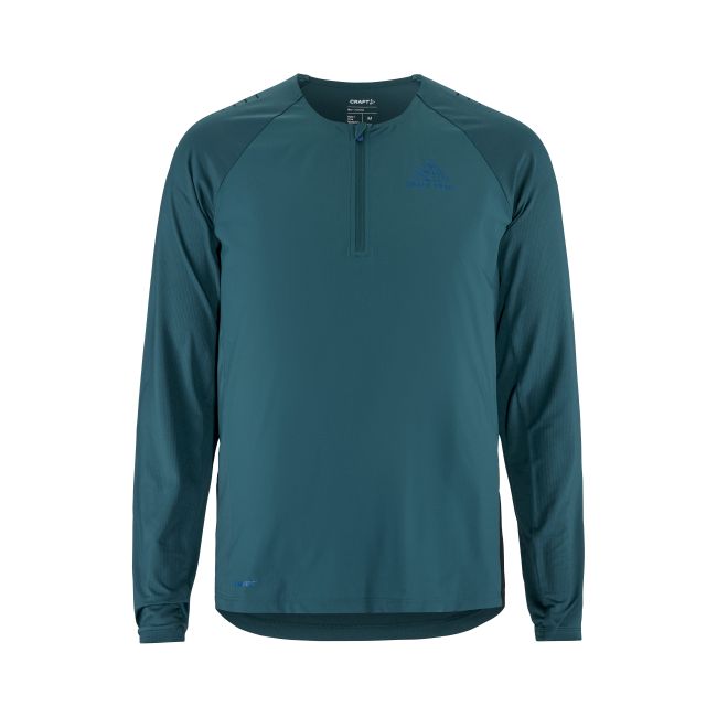 Craft PRO Trail Wind LS Tee – Bluză de alergare trail anti-vânt - Verde