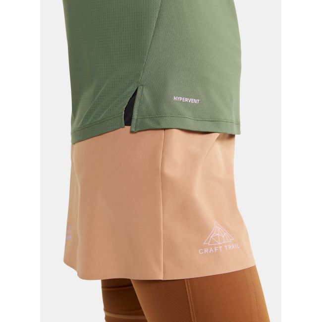 Craft PRO Trail SS Tee W – Tricou de alergare trail ușor - Verde