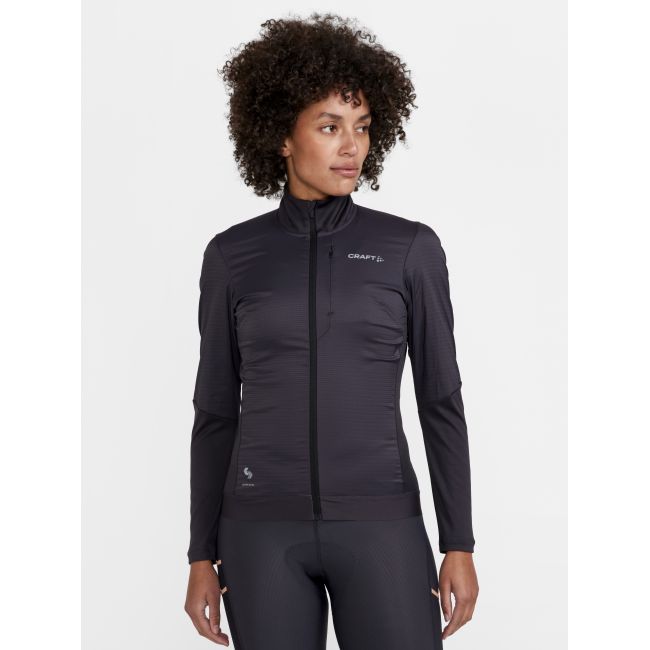 Craft PRO Gravel LS Wind Jersey W – Tricou de ciclism gravel cu mânecă lungă, anti-vânt - Gri