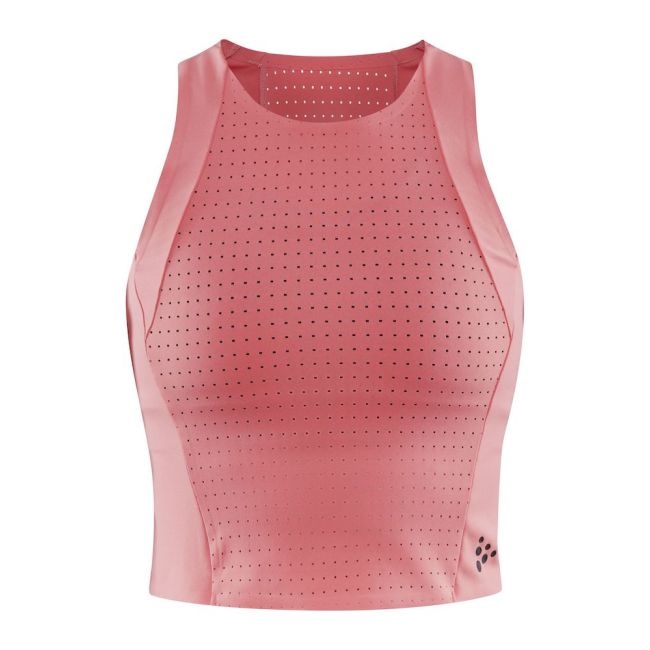 Craft ADV Hit Perforated Tank W – Top scurt perforat de antrenament - Roșu