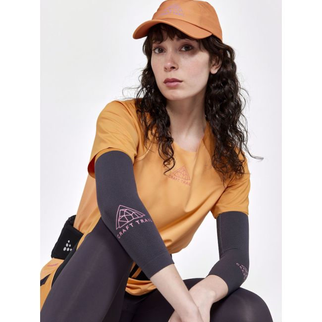 Craft PRO Trail SS Tee W – Tricou de alergare trail ușor - Portocaliu