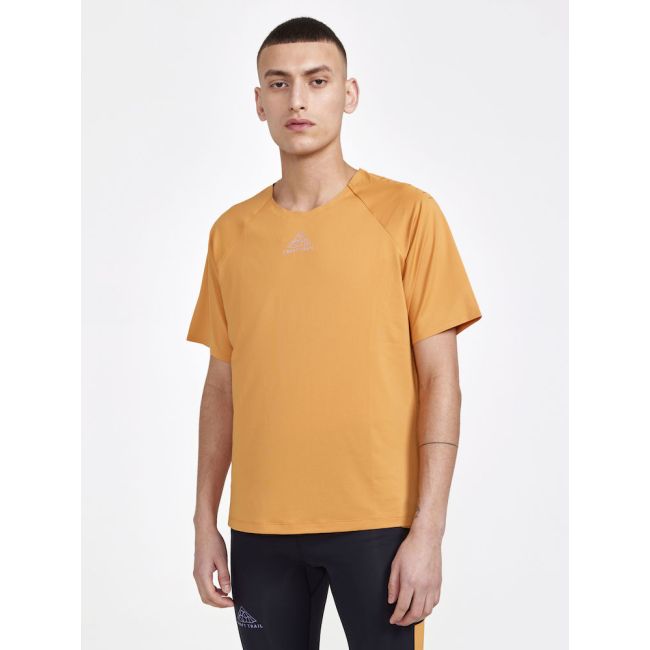 Craft PRO Trail SS Tee – Tricou de alergare trail ușor - Portocaliu
