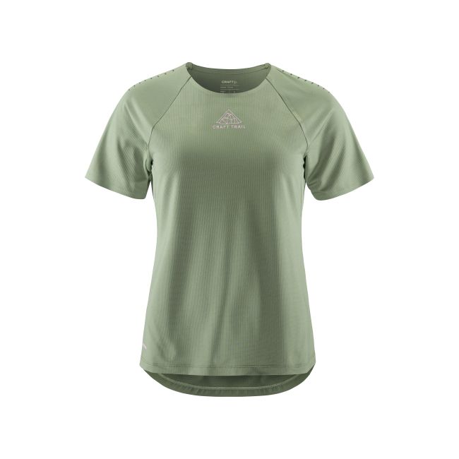 Craft PRO Trail SS Tee W – Tricou de alergare trail ușor - Verde