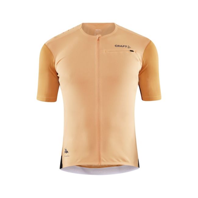 Craft PRO Gravel SS Jersey – Tricou de ciclism gravel pro - Portocaliu