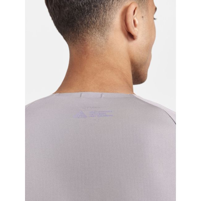 Craft PRO Trail Wind LS Tee – Bluză de alergare trail anti-vânt - Gri