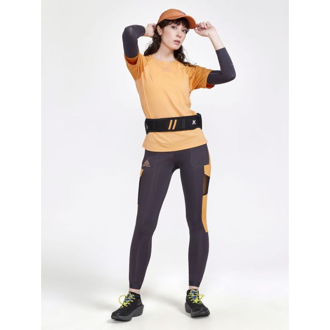 Craft PRO Trail SS Tee W – Tricou de alergare trail ușor - Portocaliu