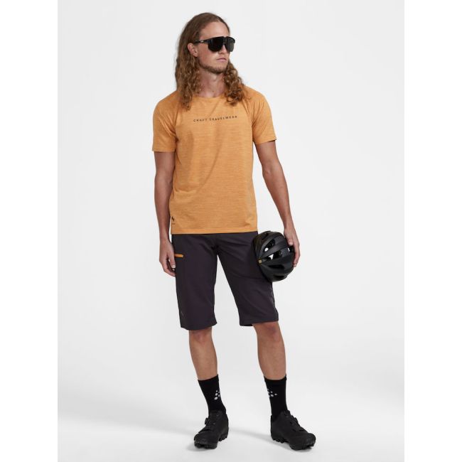 Craft PRO Gravel Shorts – Pantaloni scurți de ciclism gravel mulați - Gri