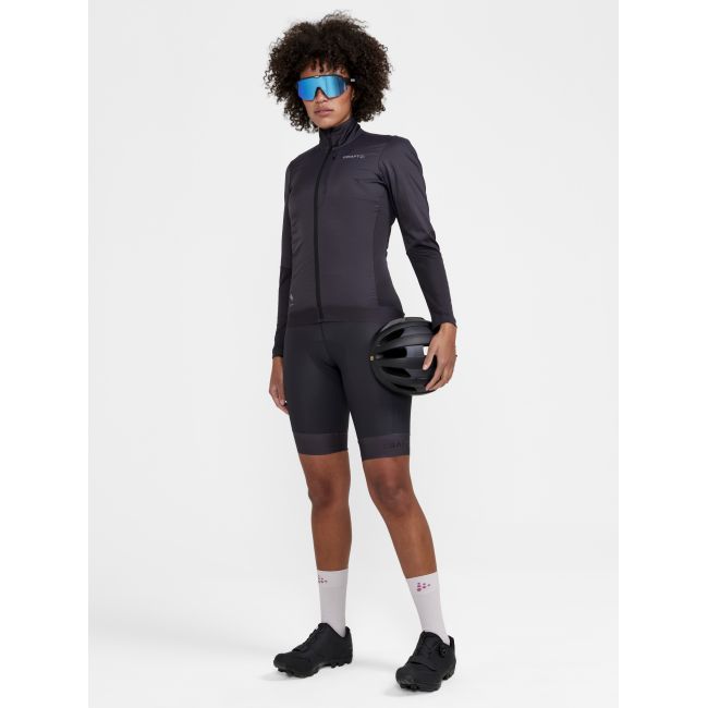 Craft PRO Gravel LS Wind Jersey W – Tricou de ciclism gravel cu mânecă lungă, anti-vânt - Gri
