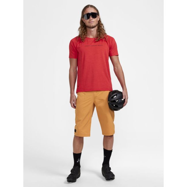 Craft ADV Gravel SS Tee – Tricou de ciclism gravel - Roșu