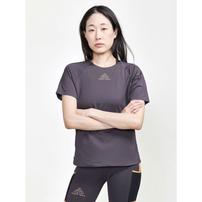 Craft PRO Trail SS Tee W – Tricou de alergare trail ușor - Gri