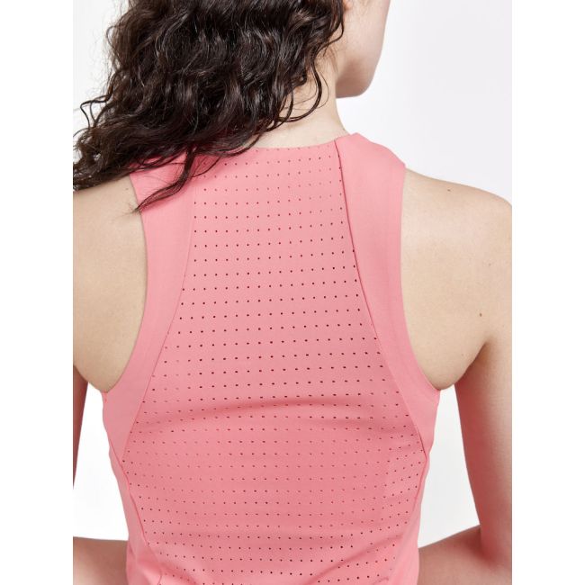 Craft ADV Hit Perforated Tank W – Top scurt perforat de antrenament - Roșu