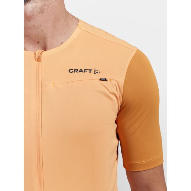 Craft PRO Gravel SS Jersey – Tricou de ciclism gravel pro - Portocaliu