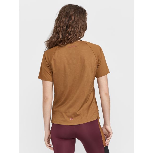 Craft PRO Trail SS Tee W – Tricou de alergare trail ușor - Maro