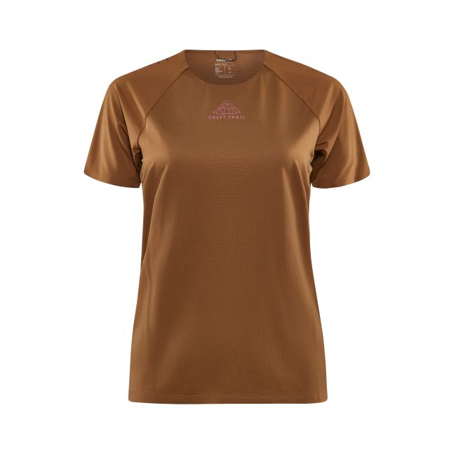 Craft PRO Trail SS Tee W – Tricou de alergare trail ușor - Maro