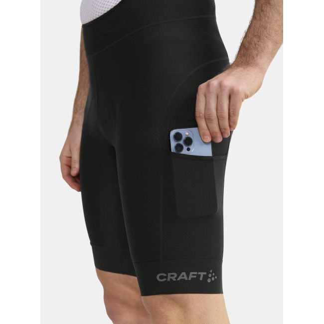 Craft PRO Gravel Bib Shorts – Pantaloni scurți de ciclism gravel cu bretele, pro - Negru
