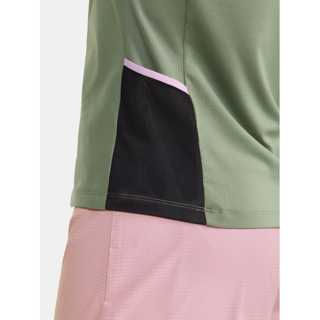 Craft PRO Trail Wind LS Tee W – Bluză de alergare trail anti-vânt - Verde
