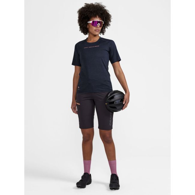 Craft PRO Gravel Shorts W – Pantaloni scurți de ciclism gravel mulați - Gri
