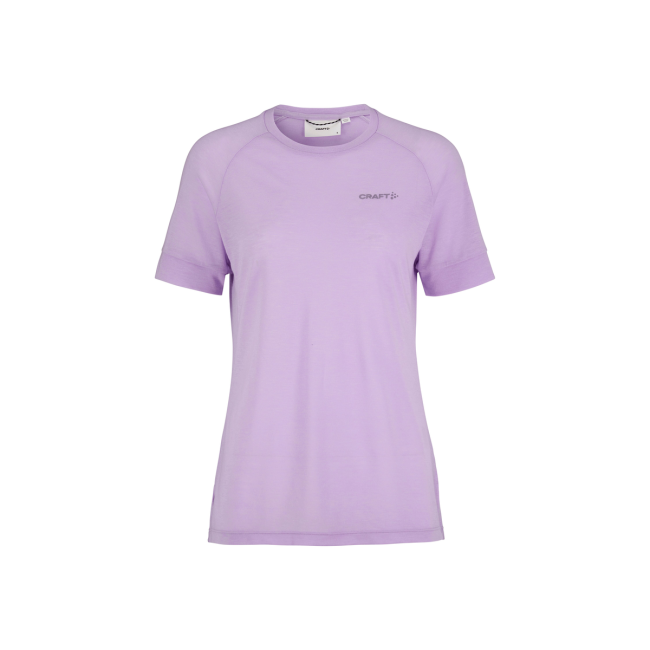 Craft ADV Trail Wool SS Tee W – Tricou de alergare trail cu lână - Mov