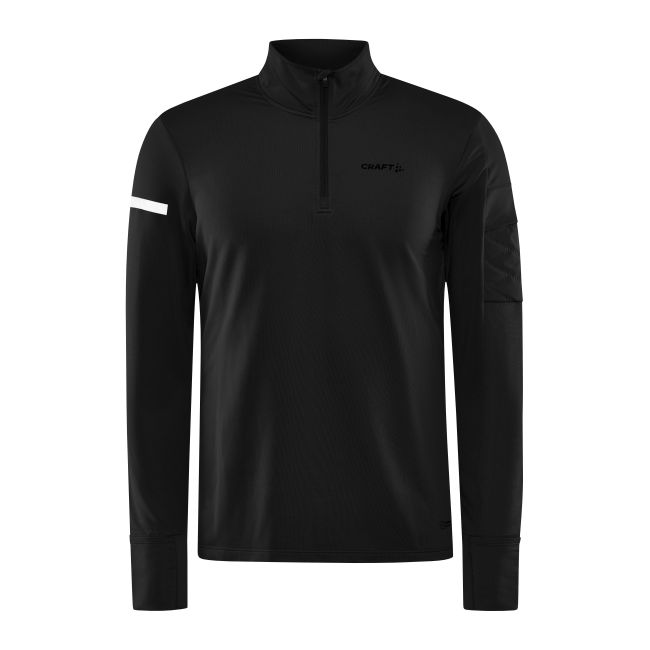 Craft ADV Subz LS 2 – Bluză de alergare cu guler și fermoar - Negru