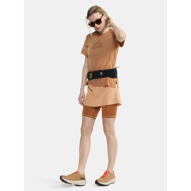 Craft ADV Trail Wool SS Tee W – Tricou de alergare trail cu lână - Maro (791200)