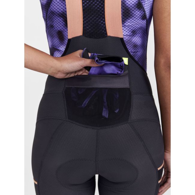 Craft PRO Gravel Bib Shorts W – Pantaloni scurți de ciclism gravel cu bretele, pro - Gri