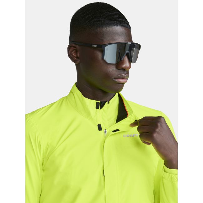 Craft Core Endur Lumen Hydro Jacket 2 – Geacă de ploaie de ciclism reflectorizantă - Galben