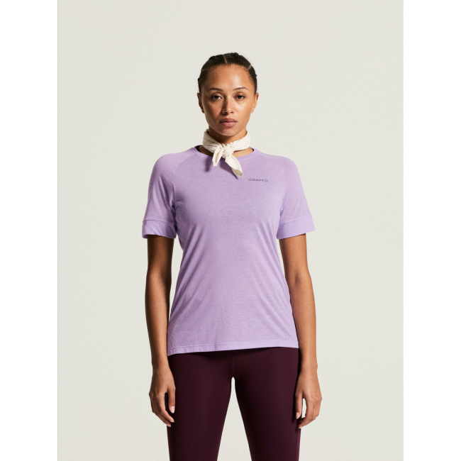 Craft ADV Trail Wool SS Tee W – Tricou de alergare trail cu lână - Mov