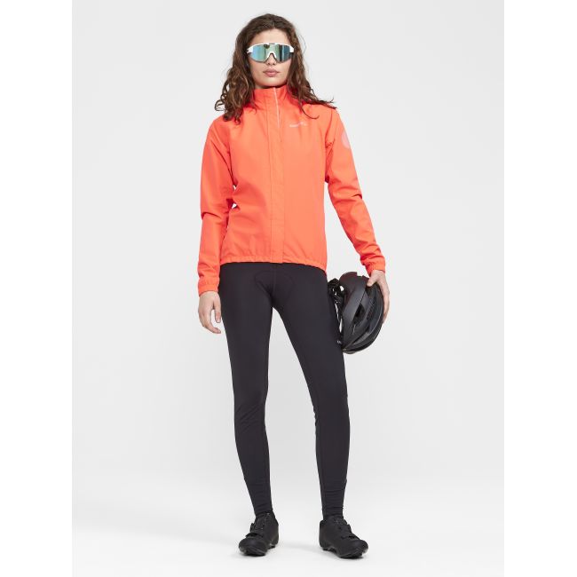 Craft Core Endur Hydro Lumen Jacket W – Geacă de ploaie de ciclism reflectorizantă - Portocaliu