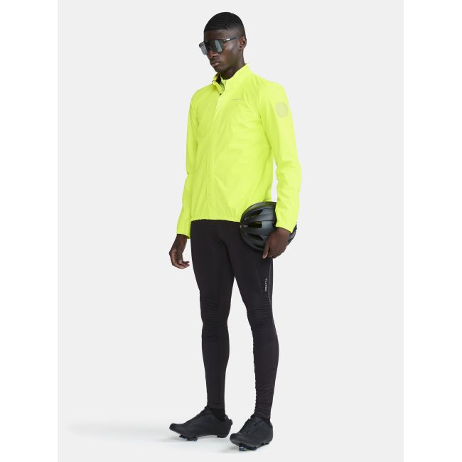 Craft Core Endur Lumen Hydro Jacket 2 – Geacă de ploaie de ciclism reflectorizantă - Galben