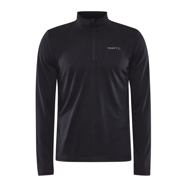 Craft Core Essence Bi-blend Half Zip LS Tee – Bluză sport cu fermoar scurt - Negru