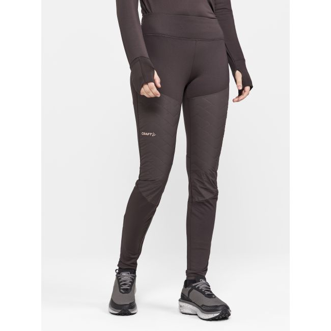 Craft ADV Subz Tights 3 W – Colanți de alergare izolați anti-vânt - Maro
