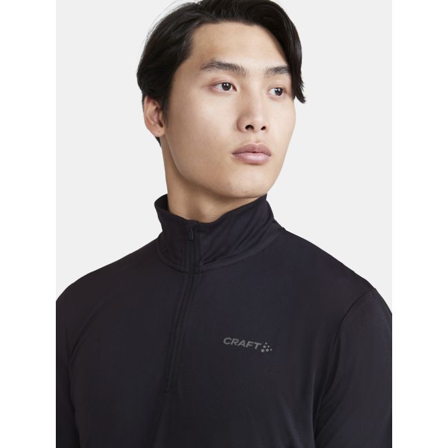 Craft Core Essence Bi-blend Half Zip LS Tee – Bluză sport cu fermoar scurt - Negru
