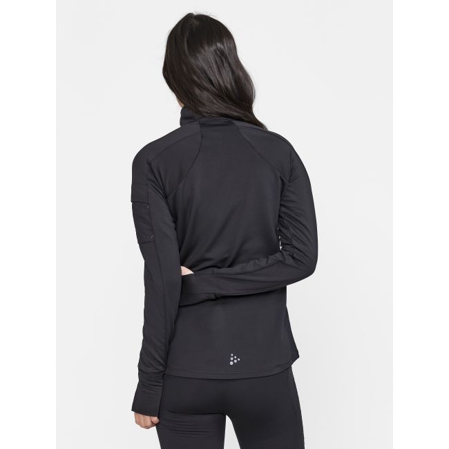 Craft ADV Subz LS 2 W – Bluză de alergare cu guler și fermoar - Negru
