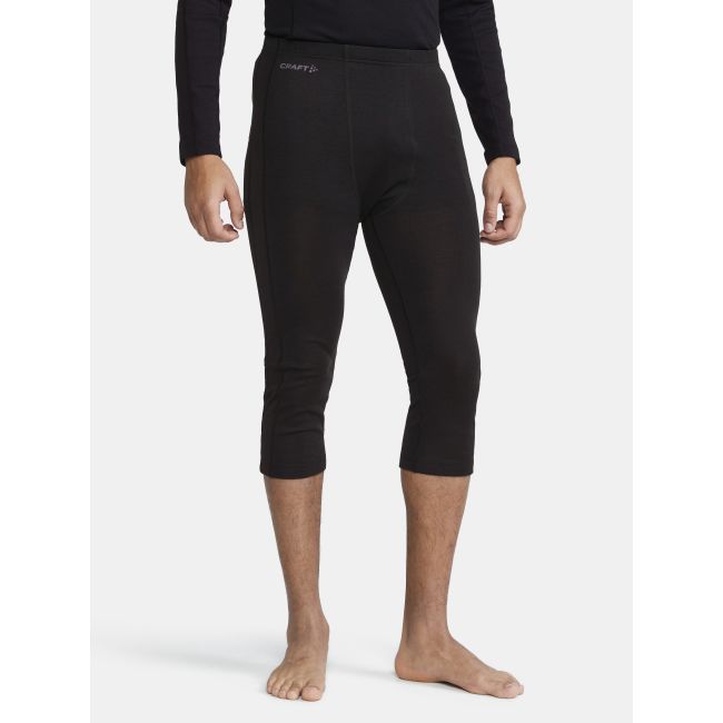 Craft ADV Wool Merino Knickers – Pantaloni 3/4 strat de bază cu lână merinos - Negru