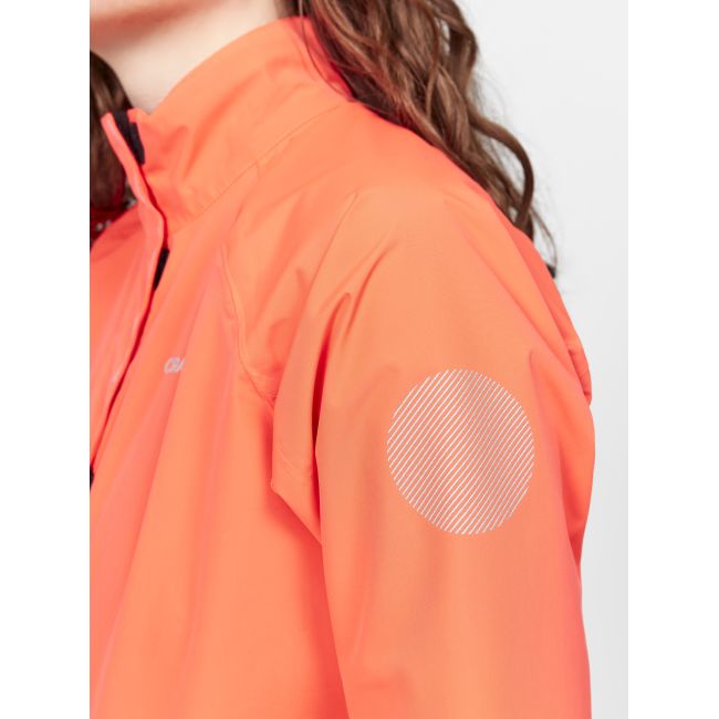 Craft Core Endur Hydro Lumen Jacket W – Geacă de ploaie de ciclism reflectorizantă - Portocaliu