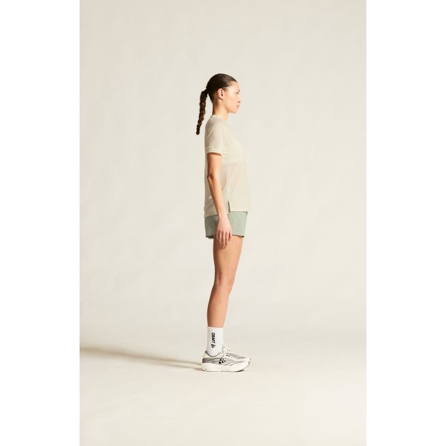 Craft ADV Trail Wool SS Tee W – Tricou de alergare trail cu lână - Alb
