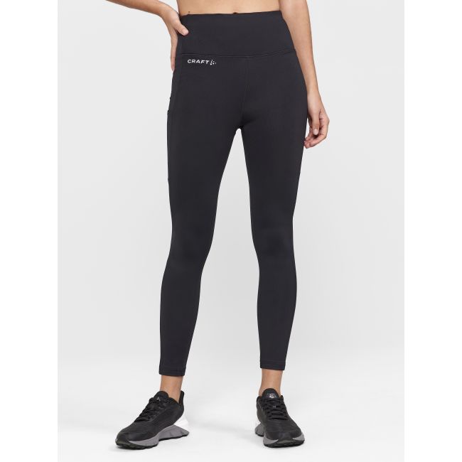 Craft ADV Essence High Waist Warm Tights W – Colanți calzi cu talie înaltă - Negru