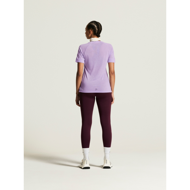 Craft ADV Trail Wool SS Tee W – Tricou de alergare trail cu lână - Mov