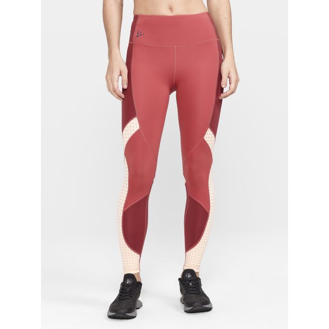 Craft ADV HIT Tights 2 W – Colanți de antrenament cu talie înaltă - Roșu