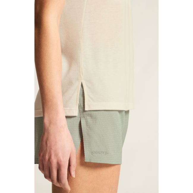Craft ADV Trail Wool SS Tee W – Tricou de alergare trail cu lână - Alb