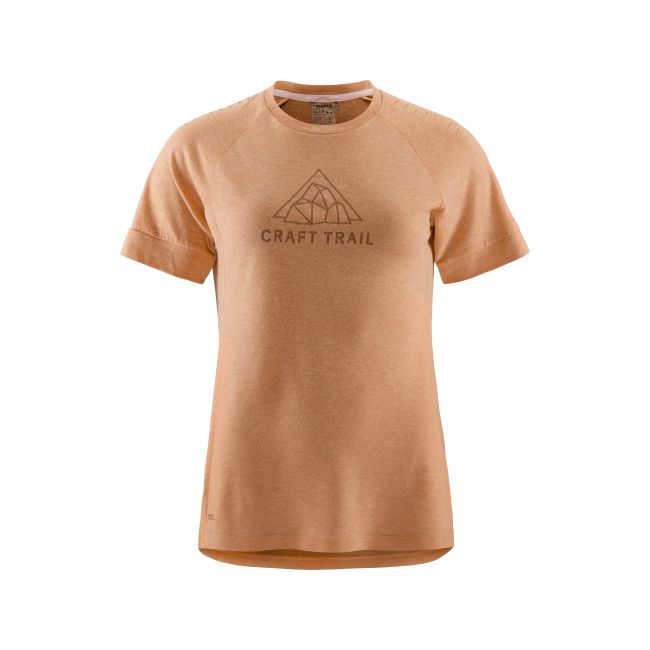 Craft ADV Trail Wool SS Tee W – Tricou de alergare trail cu lână - Maro (791200)